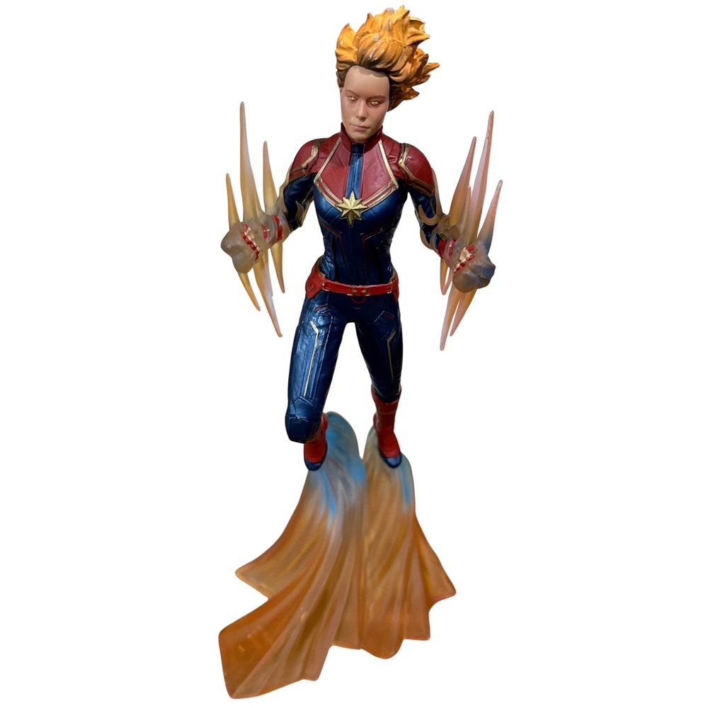 Marvel Legends Binary Force Captain Marvel 11” PCV Statue Figure , Collectible